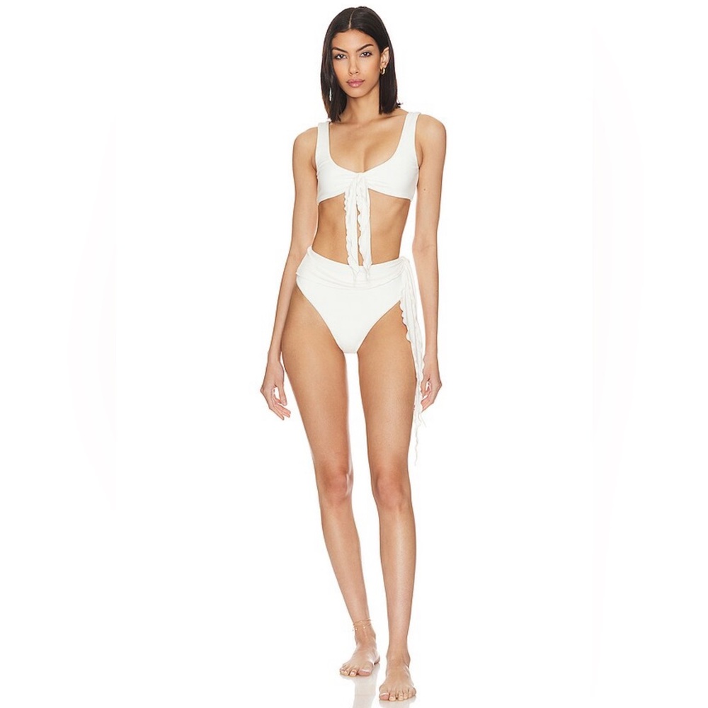 Frankie’s Bikinis x Pamela Anderson white bikini